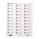 Rustic Pine Cone Berries Return Address Etiket (Full Sheet)
