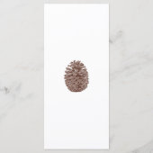 Rustic Pine Cone Elegant Country Wedding Menu (Achterkant)