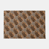 Rustic Pine Cone Pattern Deurmat (Voorkant)