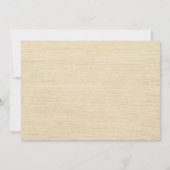 Rustic Pine Cone Wedding Invitations Kaart (Achterkant)