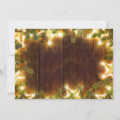 Rustic Pine Cones Corporate Kerstparty Kaart (Achterkant)