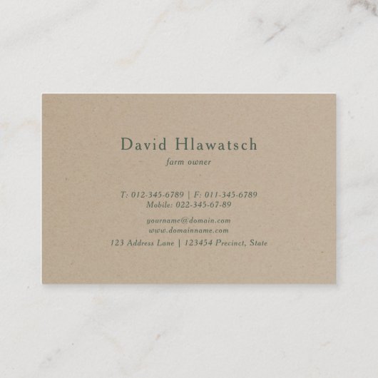 Rustic Pine Forest Herd of Sheep Green Meadow Visitekaartje (Achterkant)