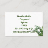 Rustic Pine Forest Sign Visitekaartje (Achterkant)