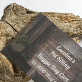 Rustic Pine Forest Sign Visitekaartje