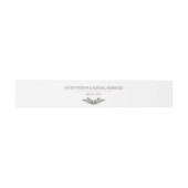 Rustic Pine Needle Bellyband Uitnodigingen Wikkel (Vlak)