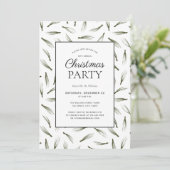 Rustic Pine Needle Greenery Kerstfeest Kaart (Staand voorkant)