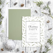 Rustic Pine Needle Greenery Kerstfeest Kaart