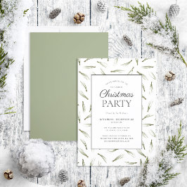Rustic Pine Needle Greenery Kerstfeest Kaart