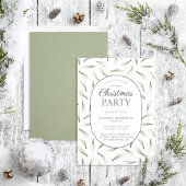 Rustic Pine Needle Greenery Kerstfeest Kaart