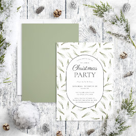 Rustic Pine Needle Greenery Kerstfeest Kaart