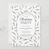 Rustic Pine Needle Greenery Kerstfeest Kaart (Voorkant)