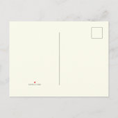 Rustic Pine Tree Boho Ivory Wedding Aankondigingskaart (Achterkant)