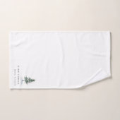 Rustic Pine Tree Motel Business Guest Bad Handdoek (Handdoek)