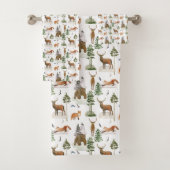 Rustic Pine Trees Bad Handdoek (Insitu)