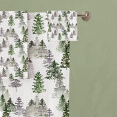 Rustic Pine Trees Bad Handdoek