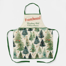 Rustic Pine Trees Christmas Schort