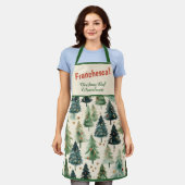 Rustic Pine Trees Christmas Schort (Gedragen)