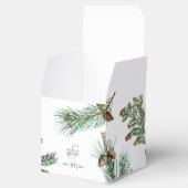 Rustic Pine Trees Forest Greenery Wedding Bedankdoosjes (Geopend)