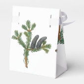 Rustic Pine Trees Forest Greenery Wedding for Bo Bedankdoosjes (Achterkant)