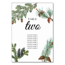 Rustic Pine Trees Forest Greenery Wedding