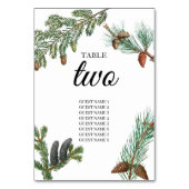 Rustic Pine Trees Forest Greenery Wedding Kaart (Voorkant)