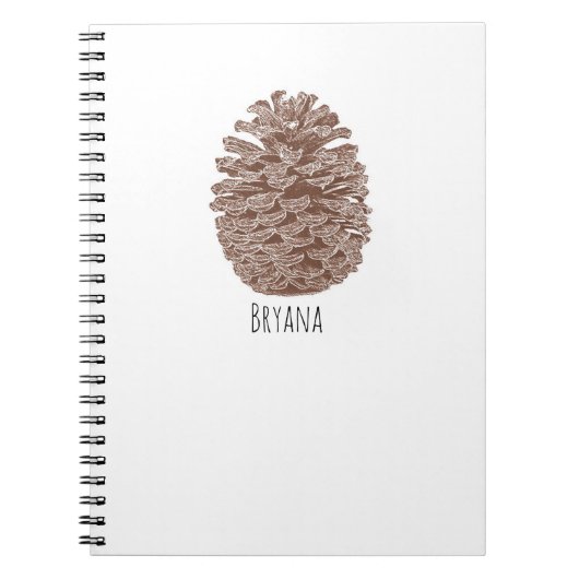 Rustic Pine Trees Simple Country Natuur Notitieboek (Voorkant)