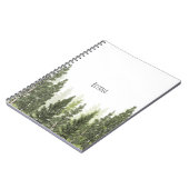 Rustic Pine Trees Simple Country Notitieboek (Linkerzijde)