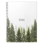 Rustic Pine Trees Simple Country Notitieboek (Voorkant)