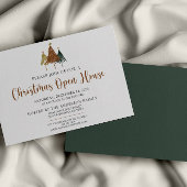 Rustic Pine Trees - Uitnodiging voor kerstmis