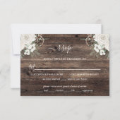 Rustic Pine Winter Wedding RSVP Card Kaartje (Voorkant)