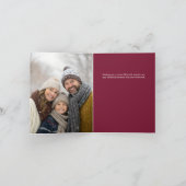 Rustic Pine Wreath Christmas Feestdagen Kaart (Binnen)