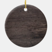 Rustic Pine Wreath First Kerstmis Keramisch Ornament (Achterkant)