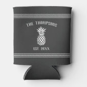 Rustic Pineapple Persoonlijke familienaam Blikjeskoeler (Voorkant)