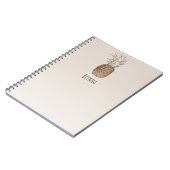 Rustic Pineapple Tropisch Hawaiian Notitieboek (Linkerzijde)