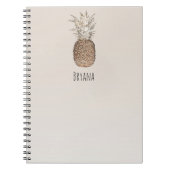 Rustic Pineapple Tropisch Hawaiian Notitieboek (Voorkant)