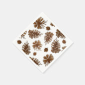 Rustic Pinecone Paper Napkin Servet (Hoek)
