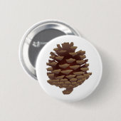 Rustic Pinecone Ronde Button 5,7 Cm (Voorkant /achterkant)