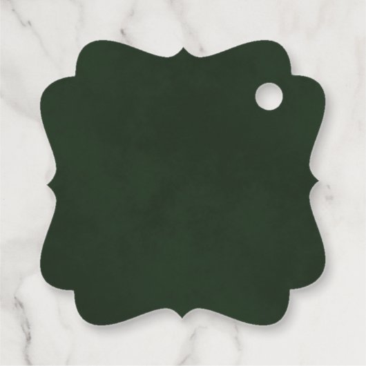 Rustic Pinecones & Pine Branches Weddenschap Bedan Bedankjes Labels (Achterkant)