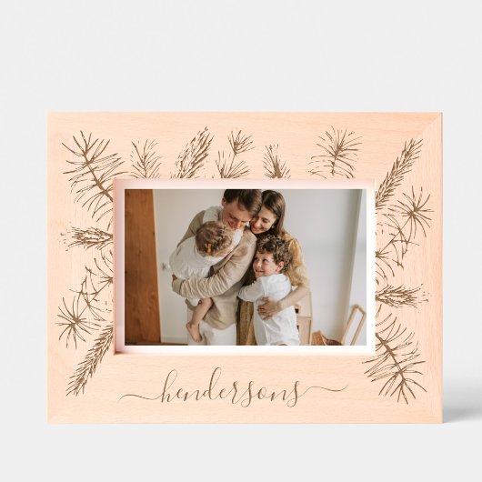 Rustic Pines aangepaste naam Whimsy Script Gegraveerde Lijstjes