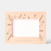 Rustic Pines aangepaste naam Whimsy Script Gegraveerde Lijstjes (Voorkant)