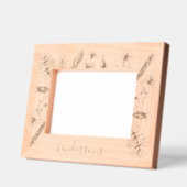 Rustic Pines aangepaste naam Whimsy Script Gegraveerde Lijstjes (Links)