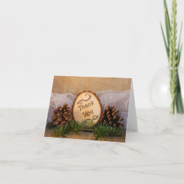 Rustic Pines Woodland Wedding Bedankt