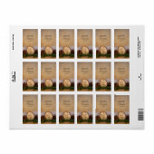 Rustic Pines Woodland Wedding Bedankt voor je favo Etiket (Full Sheet)