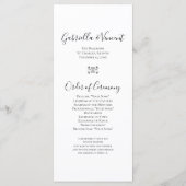Rustic Pines Woodland Wedding Programme Programmakaart (Achterkant)