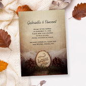 Rustic Pines Woodland Wedding Save the Date