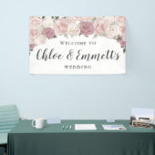 Rustic Pink and White Floral Wedding Spandoek (Beurs)
