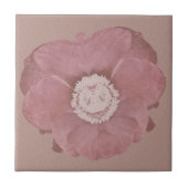 Rustic Pink Bloom Art Tegeltje (Voorkant)