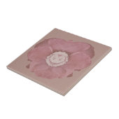 Rustic Pink Bloom Art Tegeltje (Zijkant)