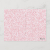 Rustic Pink Blue Waterverf Floral 50th Birthday Briefkaart (Achterkant)