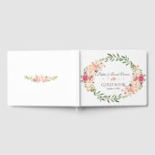 Rustic Pink Blush Floral Bloom Wedding Details Gastenboek (Volledig)